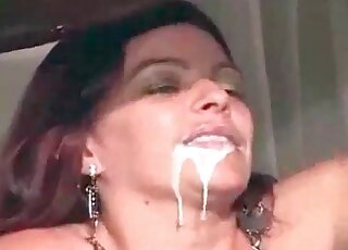 Horse cum-chugging bitch deserves the spotlight